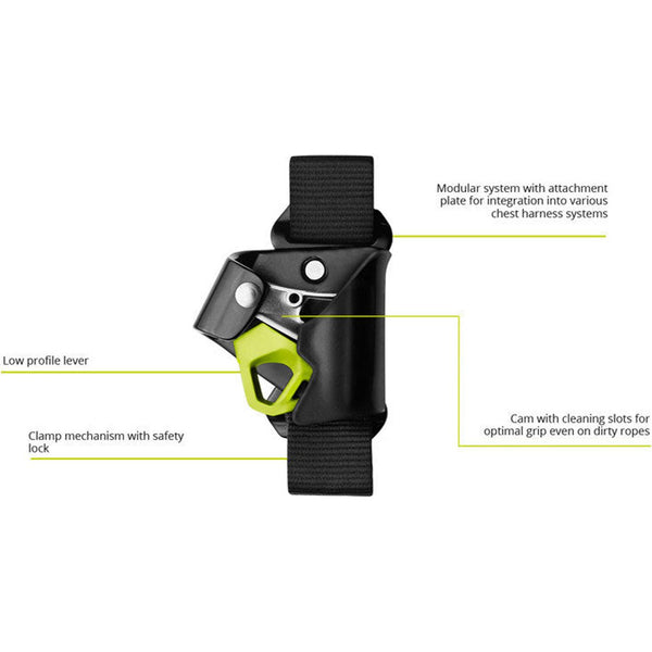 EDELRID Foot Cruiser Derecho - Ascensor De Pie Para Escalada En Cuerda, Para Diámetros 8-13 Mm, Con Mecanismo De Bloqueo