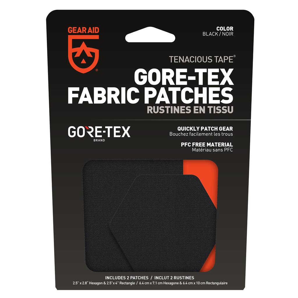 Gear Aid GORE-TEX Fabric Patches: 2.5 Hex and 4 Rectangle
