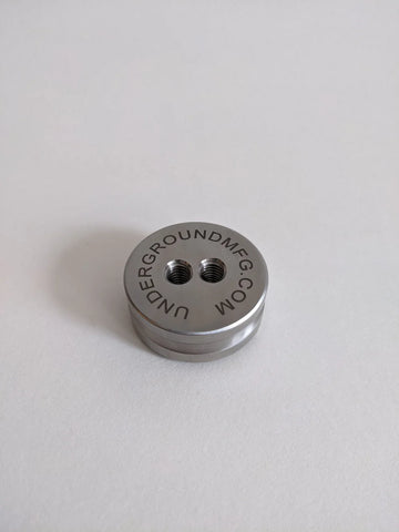 Underground Manufacturing 2-Hole 316 Stainless Steel Simple Replacement Spool