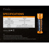 Fenix ARB-L21-5000U USB-Rechargeable 5000mAh 21700 Li-ion Battery